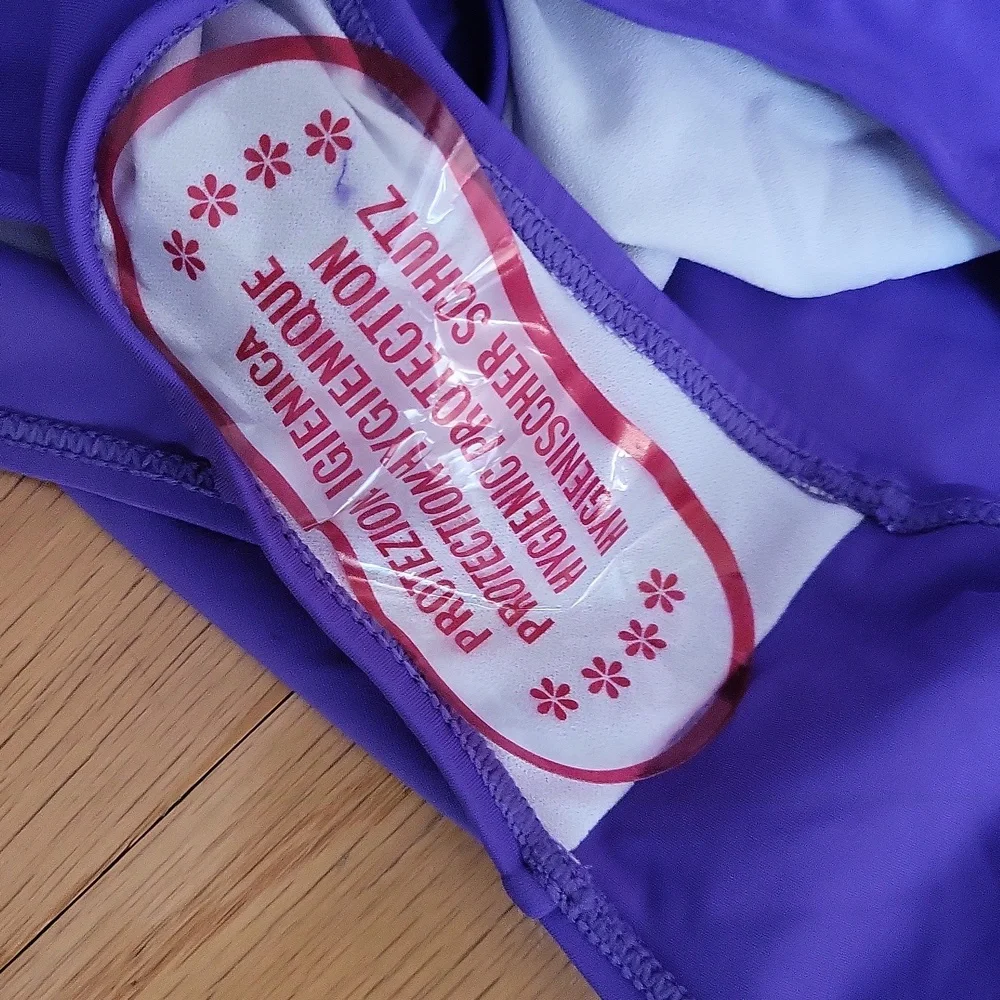 NWOT Vibrant Purple One-Shoulder Swimsuit - Picture 11 of 12